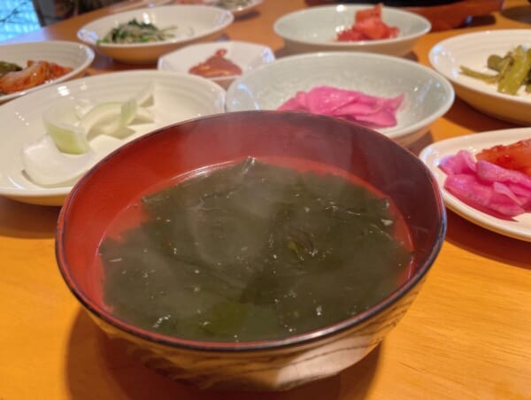 韓国料理 平野屋 石焼ビビンバ スープ
