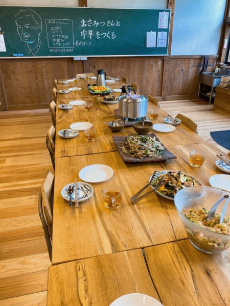 西会津国際芸術村、本日の食卓