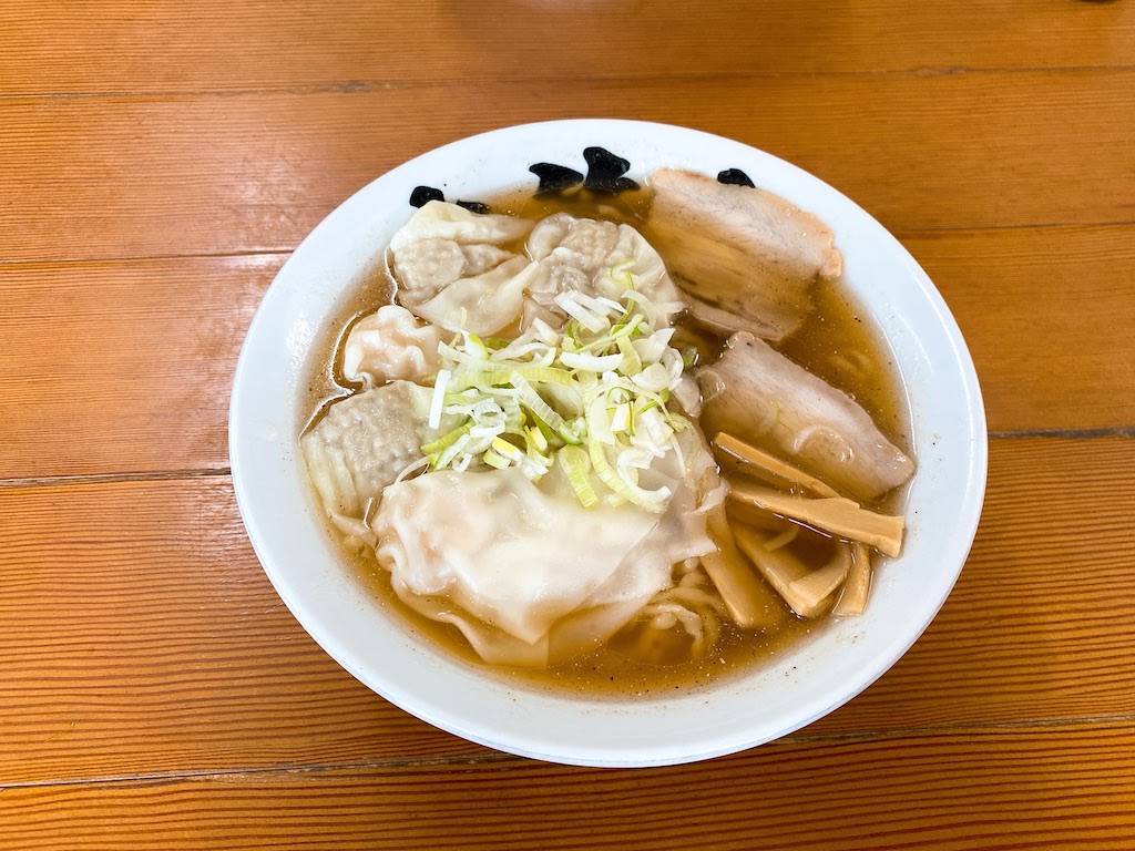 [会津若松]大笑家、ワンタン ラーメン