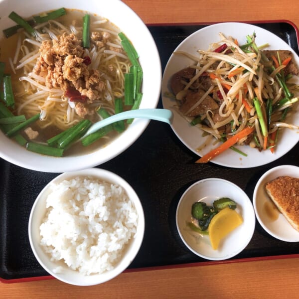 台湾料理 広源 ニラレバ+味噌台湾ラーメン