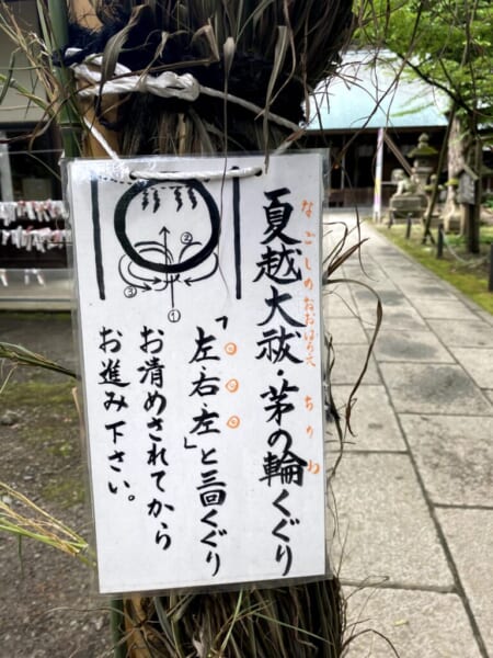 蚕養国神社(こがいくに神社) 茅の輪くぐり