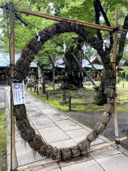 蚕養国神社(こがいくに神社) 茅の輪