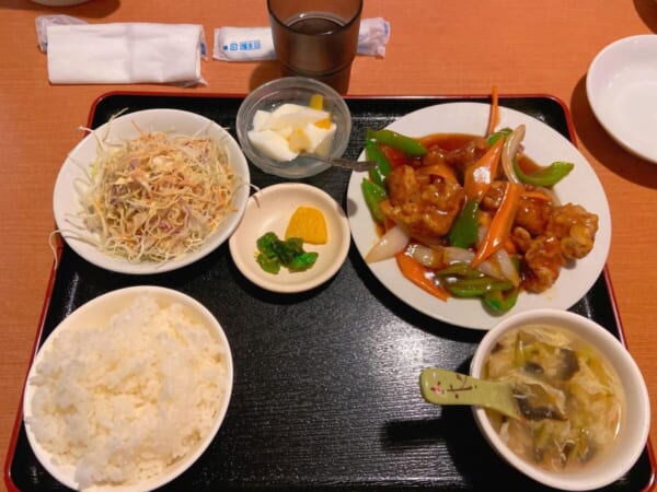 台湾料理 広源 定食セット 酢豚