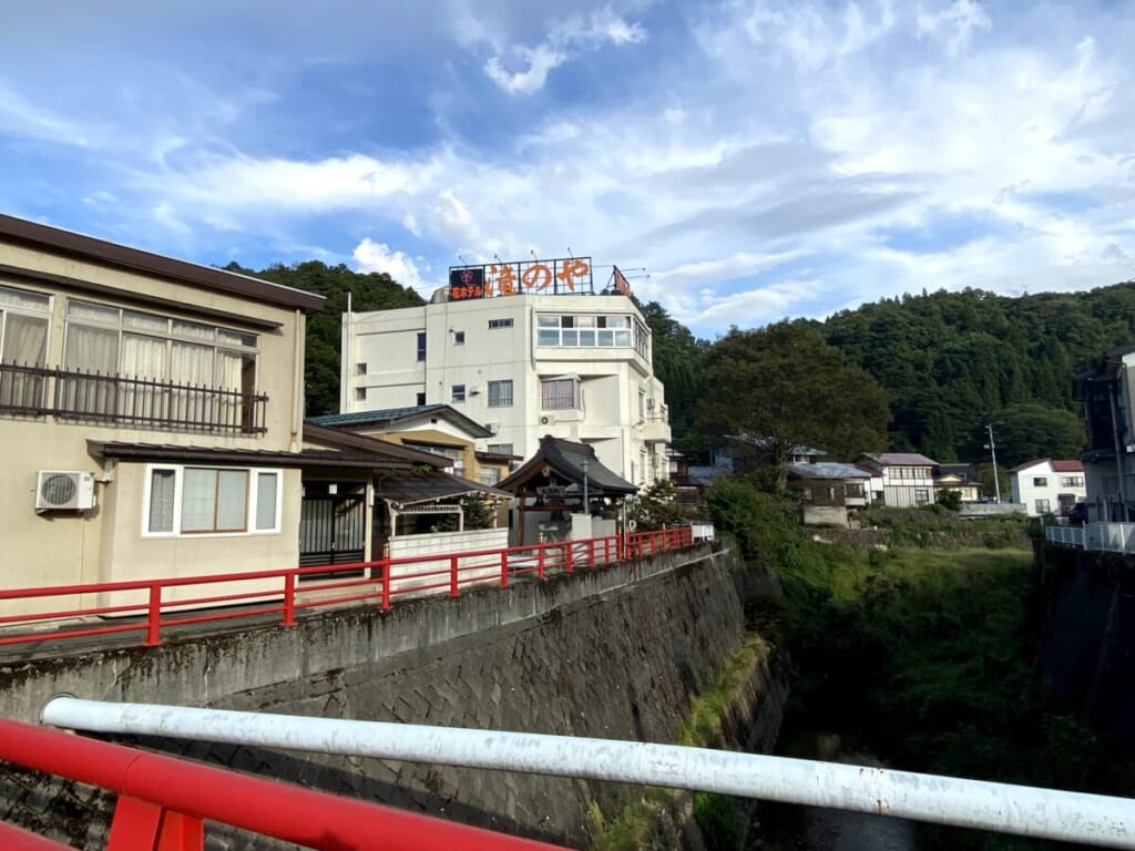 会津柳津 中の橋から見た大清水