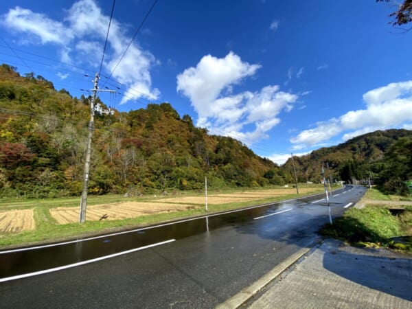 八十里庵 通ってきた道路