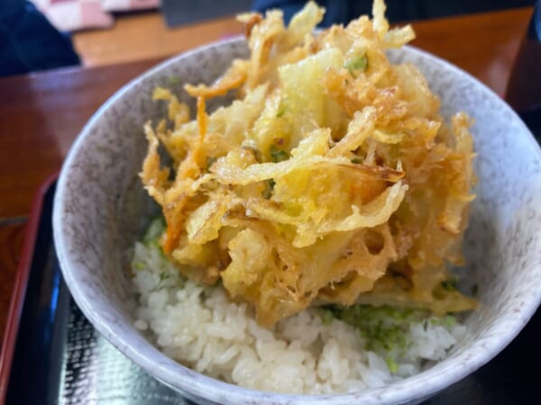 農家レストラン 結 大石セットのかき揚げ丼