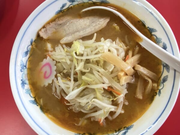 中ノ沢温泉 小西食堂 味噌タンメン