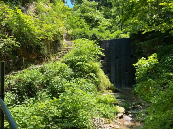 大山祇神社参道  不動滝 砂防ダム