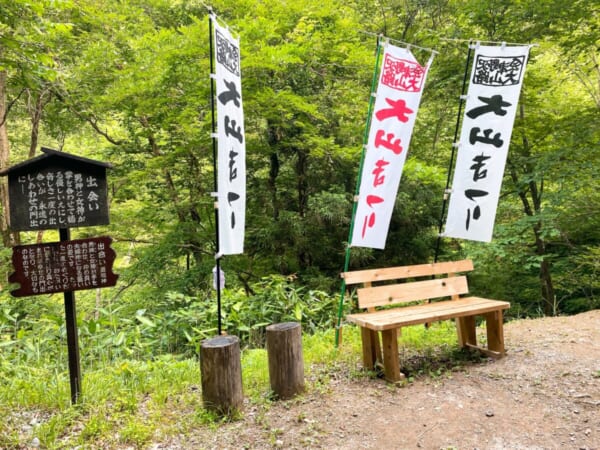 大山祇神社 弥作滝 社前