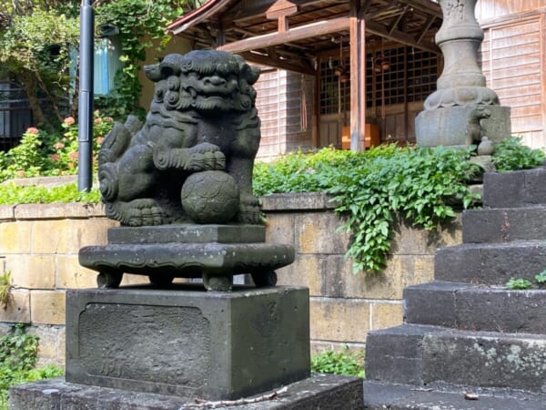 羽黒山湯上神社 狛犬