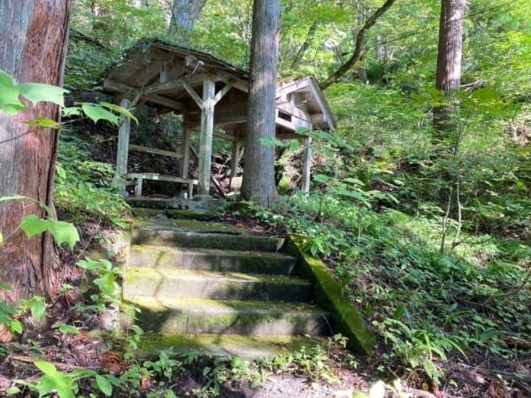 東山温泉 羽黒山湯上神社 手水舎