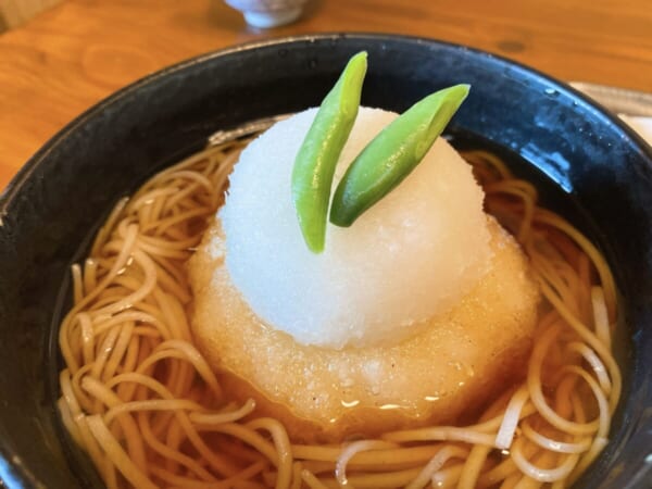 蕎八 かやの みぞれ揚げ餅蕎麦