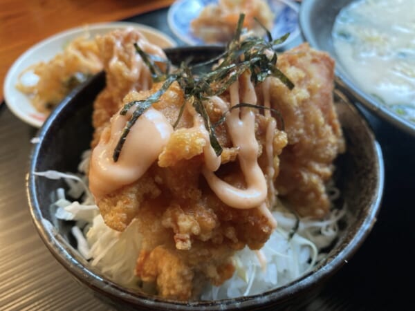 らーめん あおやま ミニカラアゲ丼