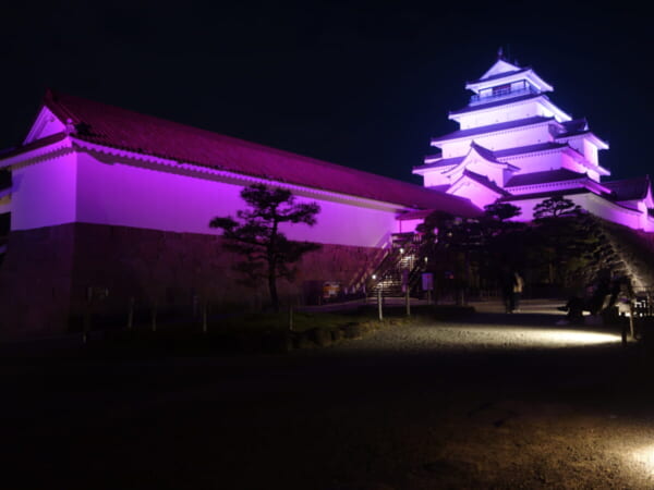 鶴ヶ城 夜桜 ライトアップ