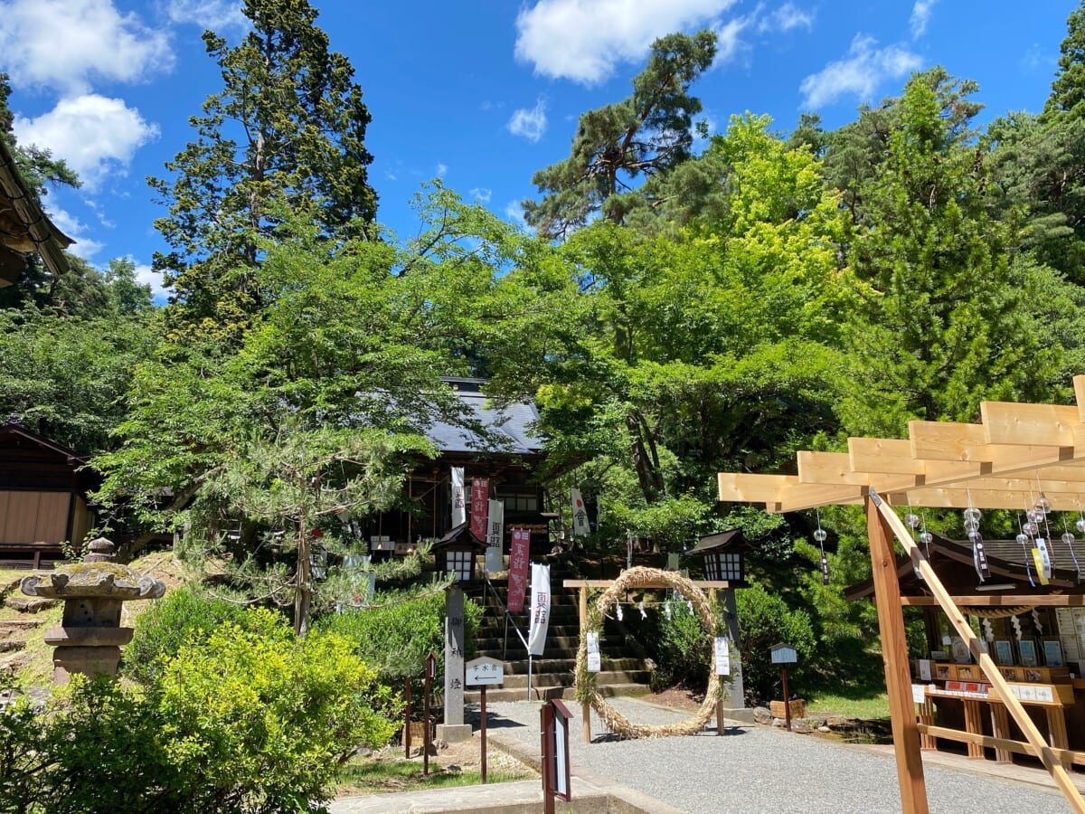 土津神社 茅の輪