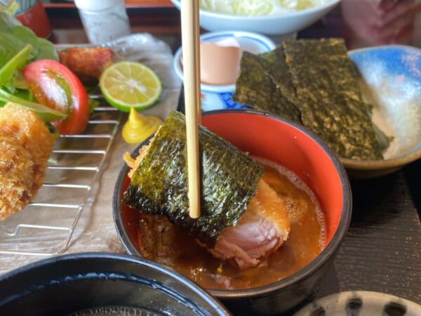 季の郷 湯ら里 ゆきんこ 只見ランチ とんかつ定食