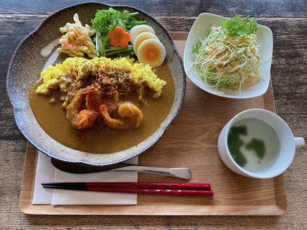 らぐーに 喫茶とカレーの店 えびココナッツカレー 喜多方 