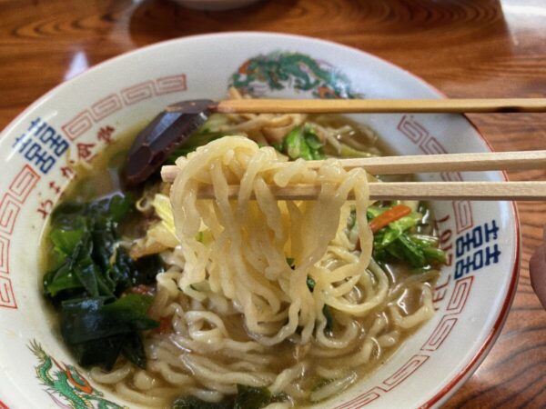 やまか食堂 自家製手揉み麺 昭和村 ランチ