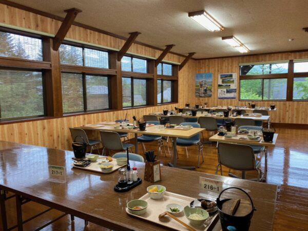 尾瀬沼ヒュッテ 夕食 会津郡 檜枝岐村 福島県