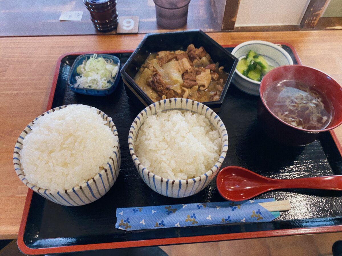 もつ煮の 寿 定食 会津若松市