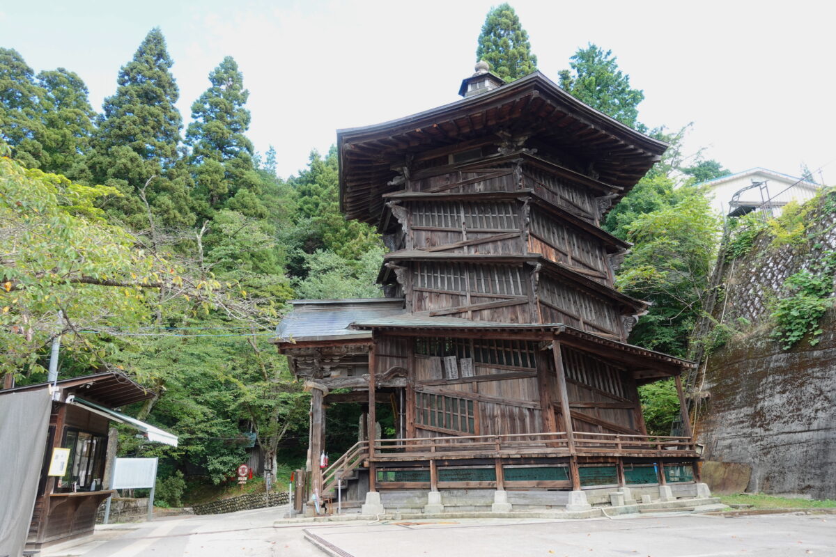 会津 さざえ堂 円通三匝堂 会津若松市 福島県