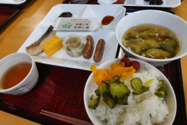 尾瀬小屋 朝食
