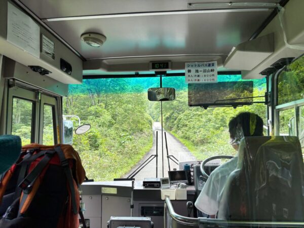 尾瀬 御池ー＞沼山 シャトルバス乗車