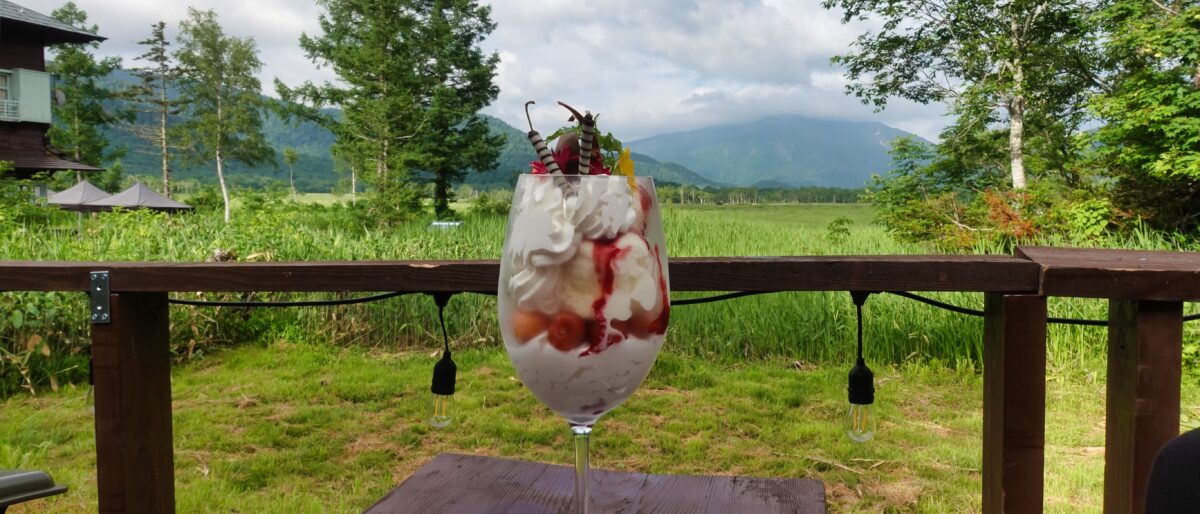 尾瀬小屋 朝パフェ